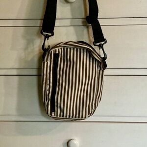 Brown Stripe Sports Crossbody Bag, BAGGU